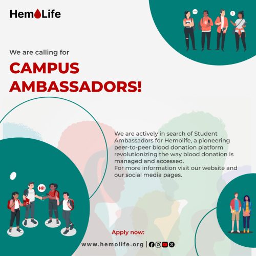 Hemolife Student Ambassador Recruitment